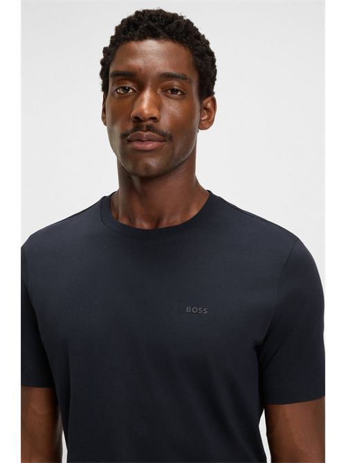 T-shirt in jersey di cotone con logo BOSS | THOMPSON 01/404-50468347